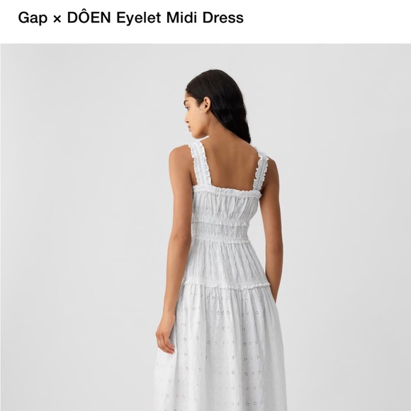 NWT gap x DOEN Eyelet Dress - Picture 5 of 6